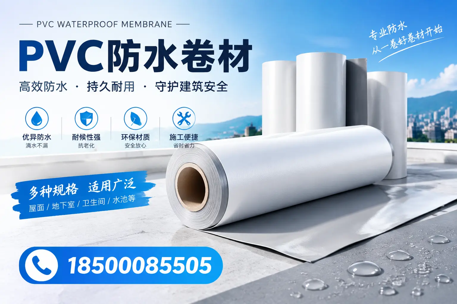 如何选择适合的PVC防水卷材?专家为您解答宣城的需求